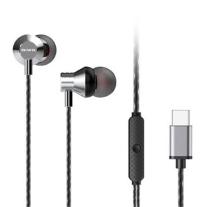 AURICULAR INTRAUDITIVO USB-C AIWA ESTM-50USB-C/SL COLOR PLATA MICROFONO INTEGRADO MANDO A DISTANCIA