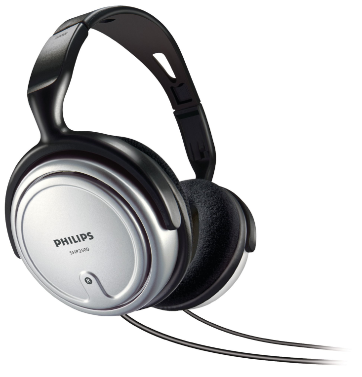 AURICULARES PHILIPS SHP2500/10 NEGRO PLATA ALAMBRICO