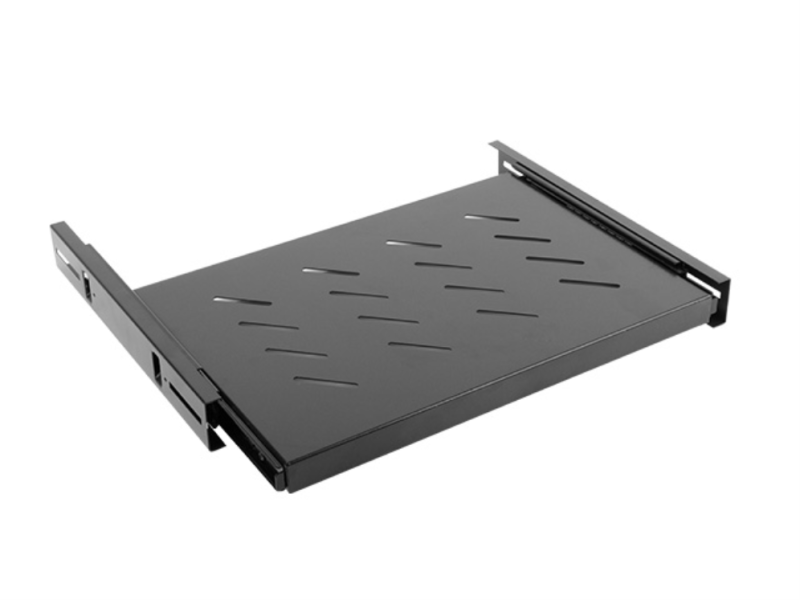 BANDEJA LANBERG DESLIZANTE 1U 465x347MM HASTA 60KG RACK DE 19" NEGRO