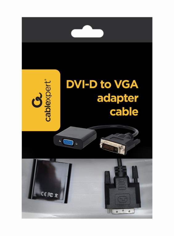 CABLE ADAPTADOR GEMBIRD DVI-D MACHO A VGA HEMBRA 15 PINES