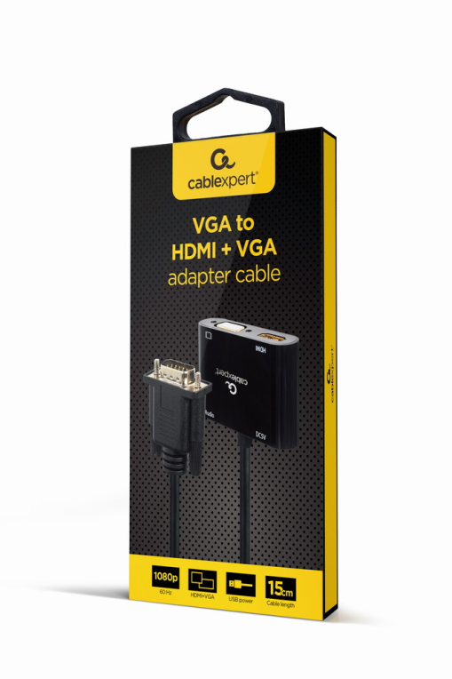 CABLE ADAPTADOR VGA A HDMI VGA 0 15 M NEGRO