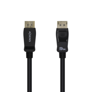 CABLE AISENS DISPLAYPORT CERTIFICADO V1.4 8K60HZ M/M 2.0M NEGRO