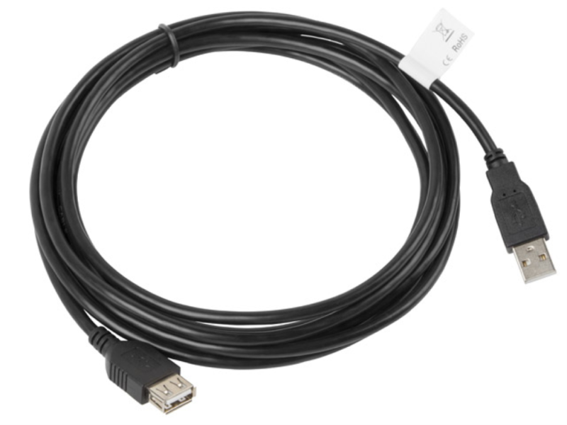 CABLE ALARGADOR LANBERG USB 2.0 MACHO HEMBRA 3M NEGRO