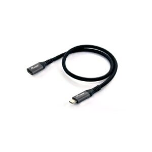 CABLE ALARGO USB-C MACHO USB-C HEMBRA USB 3.2 GEN 2 1M TRANSFERENCIA 10G 4K/ CARCASA ALUMINIO ALGODO