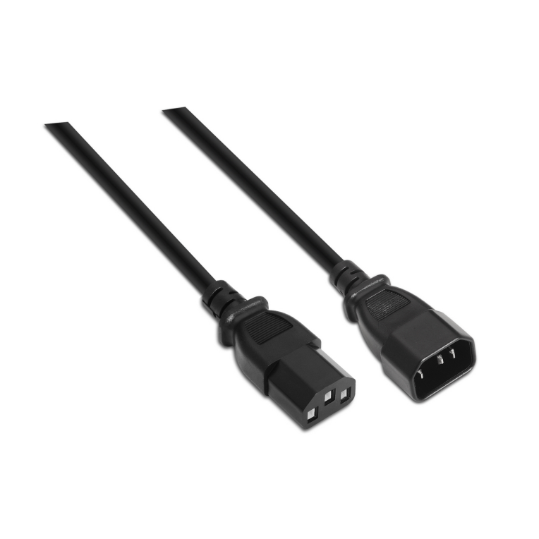 CABLE ALIMENTACION AISENS CPU C13/H-C14/M NEGRO 1,5mts