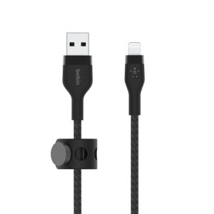 CABLE BELKIN CAA010DS3MBK LIGHTNING USB-A TRENZADO BOOST CHARGE 3M NEGRO