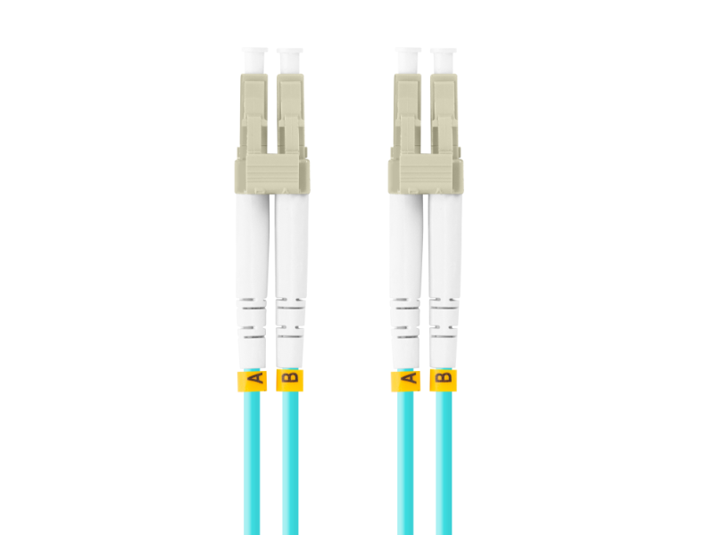 CABLE DE FIBRAOPTICA LANBERG 2M MULTI LC/UPC-LC/UPC DUPLEX OM3 50/125 LSZH  AZUL