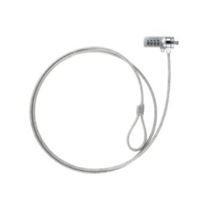 CABLE DE SEGURIDAD PORTATILES/MONITORES/TELEVISIONES TOOQ TQCLK0015 CON COMBINACIÓN 1.5 M SISTEMA KE