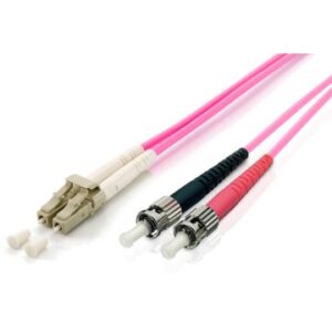 CABLE FIBRA OPTICA MULTIMODO LIBRE HALOGENOS LC/ST 50/125u 1M OM4