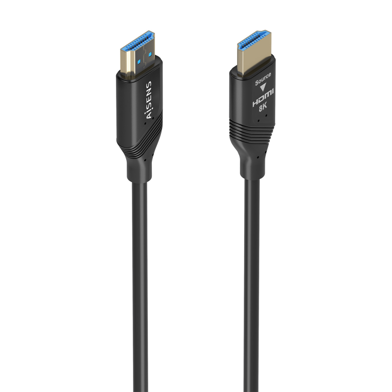 CABLE HDMI AISENS V2.1 OPTICO ACTIVO AOC 8K60HZ 48GBPS A/M-A/M 20M NEGRO