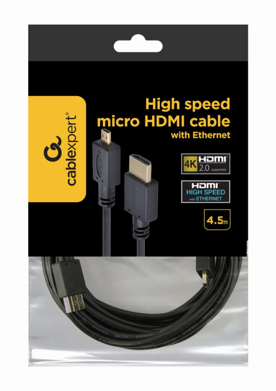 CABLE HDMI/MICRO HDMI M/M 4,5M GOLD