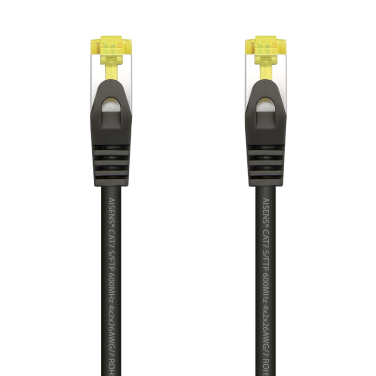 CABLE RED AISENS LATIGUILLO RJ45 LSZH CAT.7 SFTP PIMF 2.0M NEGRO
