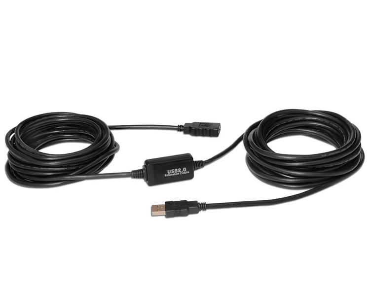CABLE EXTENSION USB 2.0 TIPO A/M-A/H 10M NEGRO NANOCABLE