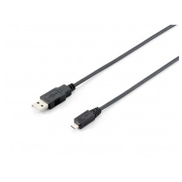 CABLE USB 2.0 TIPO A - MICRO USB B 1,8M
