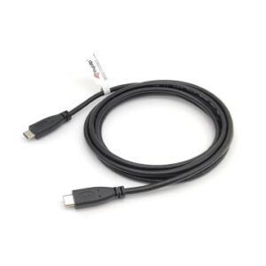 CABLE USB 2.0 USB-C MACHO USB-C MACHO 2M TRANSFERENCIA 480MBPS COLOR NEGRO