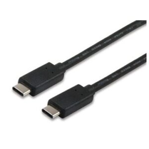 CABLE USB-C MACHO  USB-C MACHO 1 METRO EQUIP 12888307 para carga (3A) o datos 480mb/s