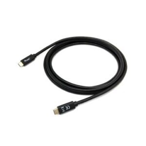 CABLE USB-C MACHO USB-C MACHO USB 3.2 2M TRANSFERENCIA 5G 3A COLOR NEGRO