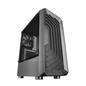 CAJA ATX SEMITORRE GAMING MARS GAMING MC-2000 BLACK FRONTAL MESH VENTANA LATERAL CAMARA DUAL SIN FUE