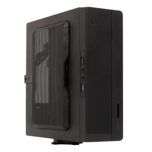 CAJA ITX UNYKAch UK1007 USO EN POSICION HORICONTAL O VERTICAL, INCLUYE SOPORTE VESA PARA COLGAR USB