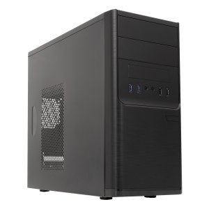 CAJA MICRO ATX UNYKA MATX DARK SHADOW CAJA NEGRA CON 2 BAHÍAS DE 5.1/4 CON FUENTE DE ALIMENTACIO