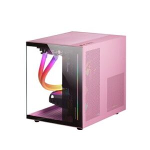CAJA MICROATX CUBE GAMING MARS GAMING MC-VIEW BLACK/PINK FRONTAL Y LATERAL DE CRISTAL TEMPLADO CONTI