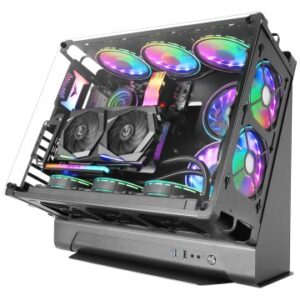 CAJA MICROATX GAMING MARS GAMING MCB BLACK DISEÑO CUSTOM PREMIUM SISTEMA MODULAR SIN FUENTE DE ALIME