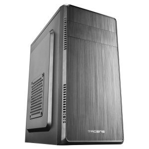 CAJA MICROATX TACENS ANIMA ACM500 FRONTAL NEGRO DISEÑO ALUMINI PULIDO USB 3.0 Y 2.0 FUENTE DE 500W I