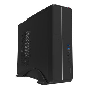 CAJA SLIM MICROATX APPROX APPC-501SF 2x3.5" 2x2.5" 2xUSB3.0 2xUSB2.0 F.A 500W COLOR NEGRO