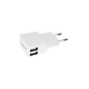 CARGADOR USB NORTESS KIT 5 UNIDADES USB 2.4A 2 PUERTOS 5V COLOR BLANCO