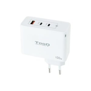CARGADOR USB-C TOOQ 100W TQWC-GANQC2PD100WT 2xUSB-C 1xUSB-A BLANCO