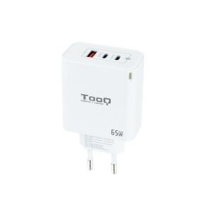 TOOQ Cargador pared GAN 2xUSB-C 1xUSB-A 45W+20W