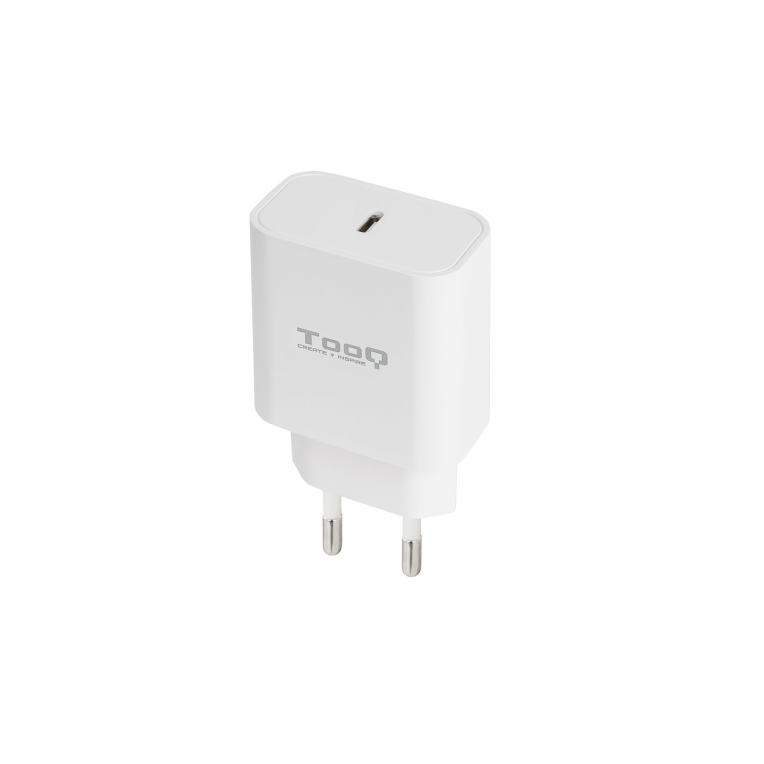CARGADOR DE PARED TOOQ USB-C PD3.0 20W BLANCO