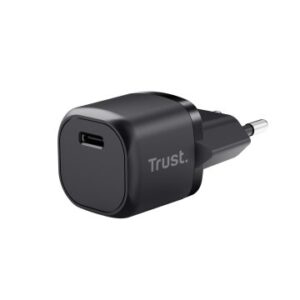 CARGADOR USB TRUST 25174 USB-C 20W COMPATIBLE PD Y PPS 3A COLOR NEGRO
