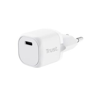 CARGADOR USB TRUST 25205 USB-C 20W COMPATIBLE PD Y PPS 3A COLOR BLANCO