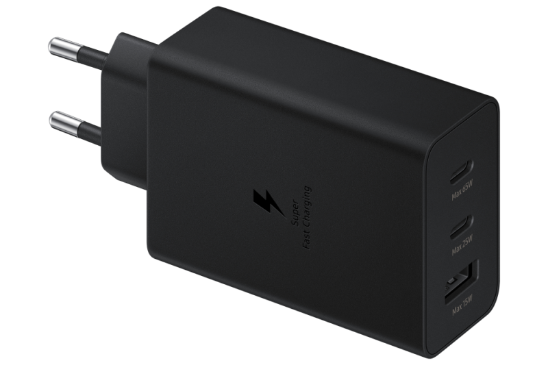 CARGADOR TRIO SAMSUNG EP-T65302XUSB-C 1XUSB-A 65W NEGRO SIN CABLE