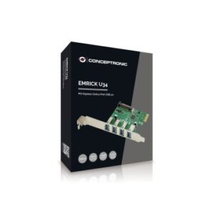 CONTROLADORA PCIe CONCEPTRONIC EMRICK02G PCIe 4 PUERTOS USB 3.0 EMRICK U64