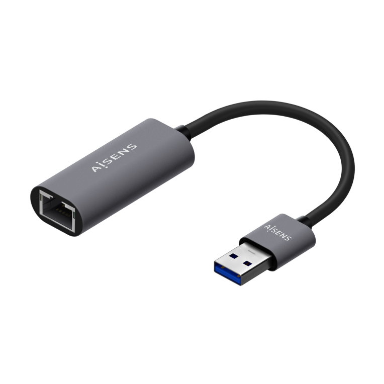 CONVERSOR USB 3.0 A ETHERNET GIGABIT 10/100/1000 MBPS GRIS 15CM AISENS A106-0708