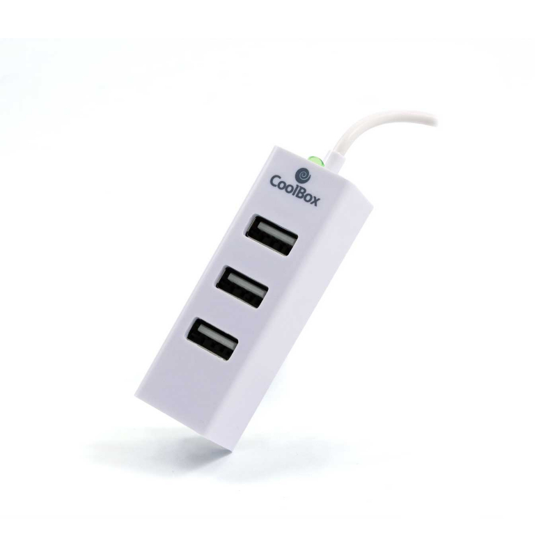HUB 4 PUERTOS USB BLANCO COOLBOX