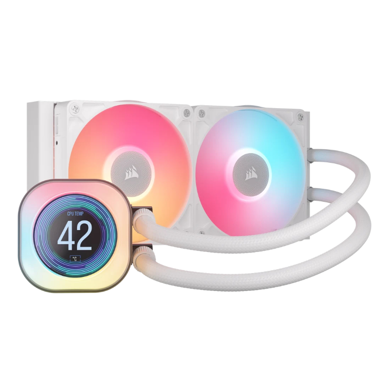 REFRIGERACION LIQUIDA ICUE LINK TITAN 240 RX LCD AIO WHITE CORSAIR