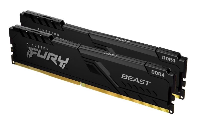 DDR4 KINGSTON 2X8GB 3600 FURY BEAST NEGRO