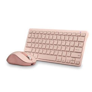 TECLADO + RATON WIRELESS FANTASY KIT ROSA NGS