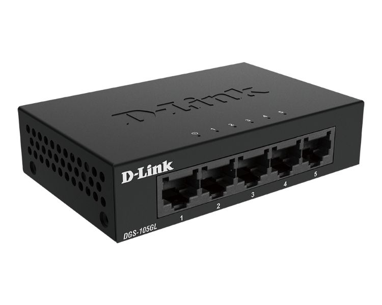 D-LINK SWITCH 5 PUERTOS 10/100/1Gbit METALICO