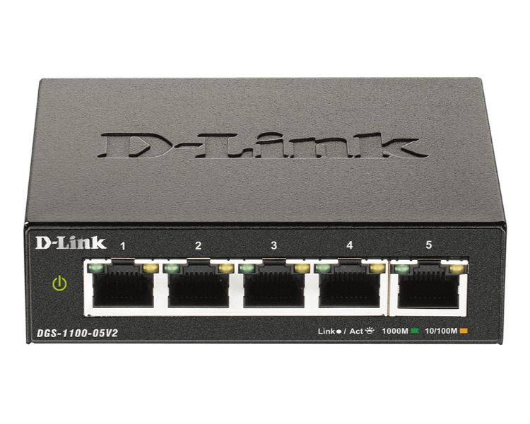D-LINK SWITCH 5 PUERTOS 10/100/1Gbit EASYSMART