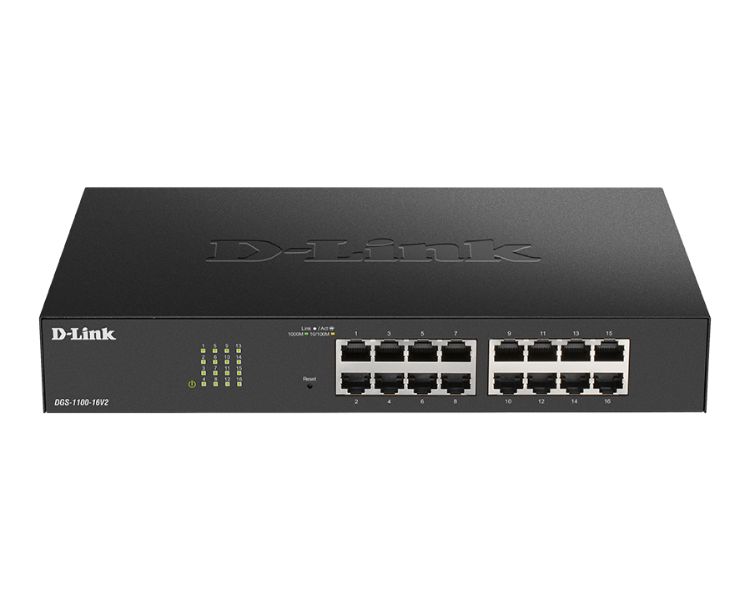 D-LINK SWITCH 16 PUERTOS 10/100/1Gbit EASYSMART