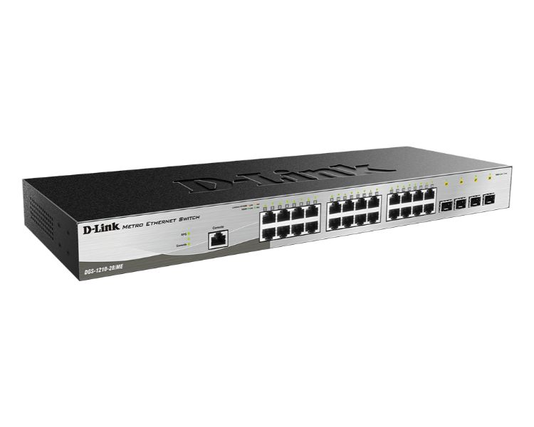 D-LINK SWITCH 28 PUERTOS 10/100/1Gbit METRO ETHERNET +4 Gbit. SFP