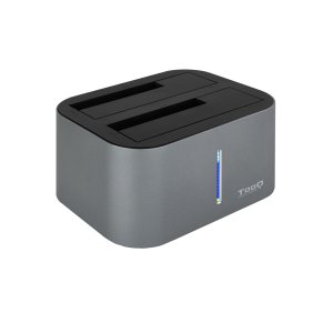 DOCKING STATION TOOQ TQDS-802DW 2,5"/3,5" SATA USB 3.1 FUNCION CLONACIÓN GRIS