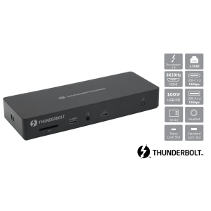 DOCKING USB-C 13-in-1 CONCEPTRONIC 1xHDM 2xTHUNDERBOLT 2xUSB-A 3.2 2xUSB-C AUDIO PD96W 1xRJ45 2.5GBE