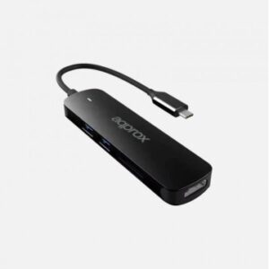 DOCKING USB-C APPROX APPC45 A 2XUSB 3.0 5Gbps 1XHDMI 4K/30Hz LECTOR DE TARJETAS SD/MICRO SD