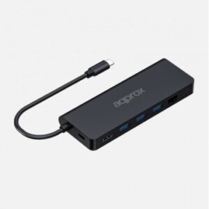 DOCKING USB-C APPROX APPC53 A 1xHDMI 4K 3xUSB-A 3.0 1xLECTOR TARJETAS SD/MICROSD 1xUSB-C PD 100W