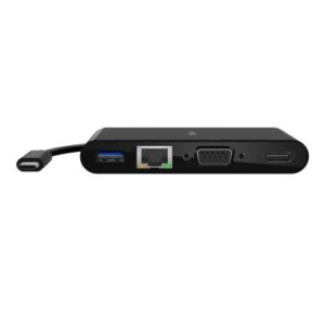 DOCKING USB-C BELKIN AVC005BTBK A 1xUSB-A 3,0 1x1Gb RJ45 1xVGA 1xHDMI (4K) COLOR NEGRO